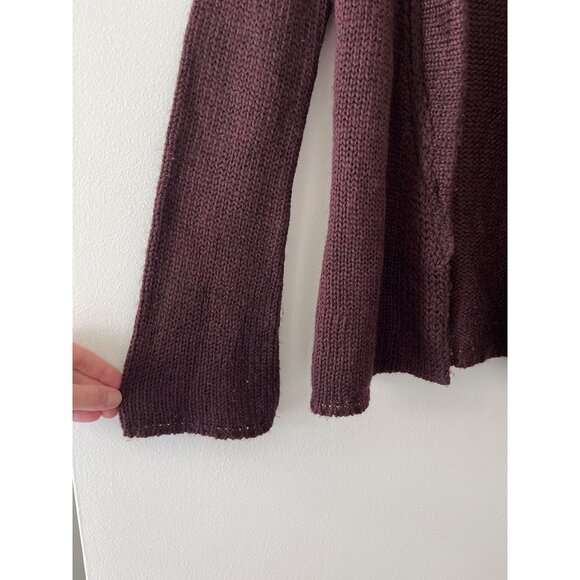Isabel Marant Vintage Knit Open Front Cardigan‎ Burgundy Wine Size 2 - Picture 4 of 7